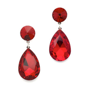 mariell fire engine red earrings