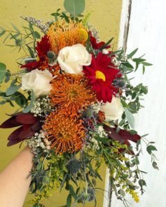 Marti & Company wedding flower post