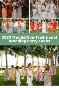 Marti & Company Graphic 2020 Trends: Non-Traditional Wedding Party Looks