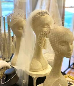 bridal mannequins with veils