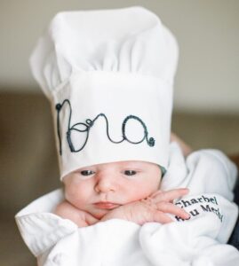 baby in chef hat