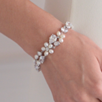 pearl & cz bracelet