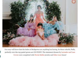 4 bridesmaids dresses in pastels