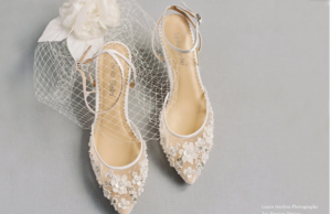 wedding shoes & veil