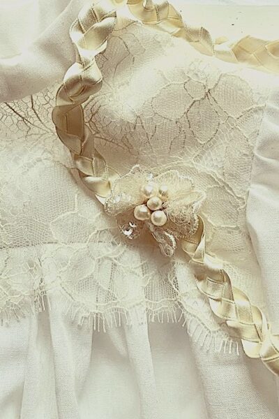 handmade vintage fashioned baptismal gown