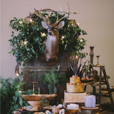 Photo of Groom's Cake Table- Hunting Deer @carolynscreations
