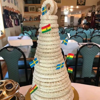 photo of Norwegian wedding cake